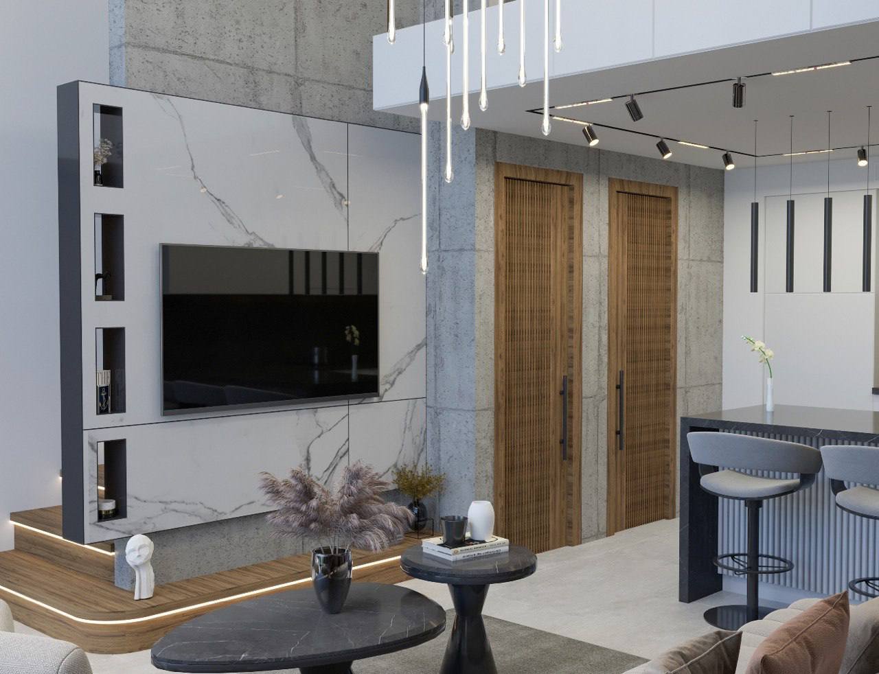 Пентхаус 1+1 у моря в Casa Del Mare