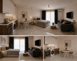 Студия с видом на море в Park Residence